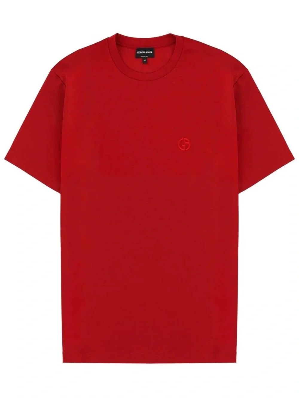 Giorgio Armani Red Short-Sleeve Crew Neck T-Shirt